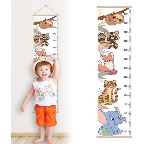 Toise murale enfants modèle animal règle hauteur garçons filles décoration chambre (1/5)