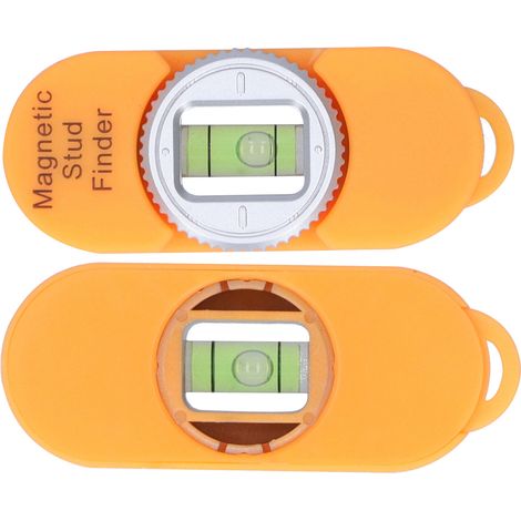 Détecteur de montants magnétique portable avec niveau à bulle pour clous et vis en acier (orange) (1/5)