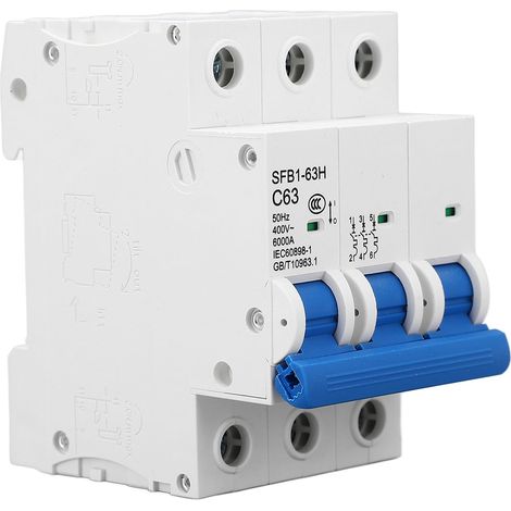 Leitungsschutzschalter MCB 3P AC 400V Schutzschalter 6kA Abschaltvermögen für die Sicherheit im Haushalt (1/5)