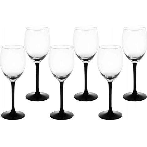 Set di 6 bicchieri da vino bianco in onice.