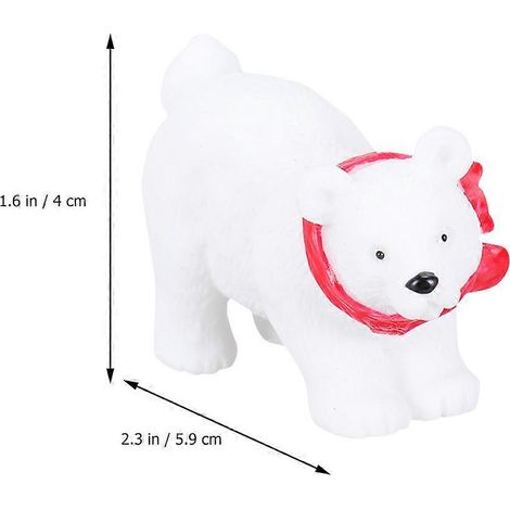 Ensemble de 9 décorations de Noël en résine représentant des ours polaires, à décorer pour un bureau. (1/4)