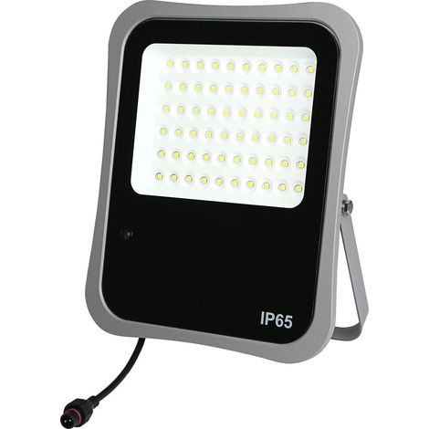 Faretto led solare per esterni 20w con telecomando 1800 lm ip65 luce fredda 6000k alluminio