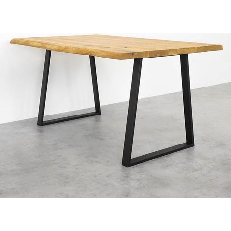 Metall-Tischbein, trapezförmig, Basic, 65 x 71 mm, schwarz