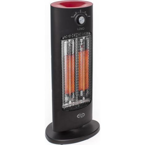 Argoclima 191070203 calefactor eléctrico Interior Negro, Rojo 800 W Calefactor eléctrico de cuarzo