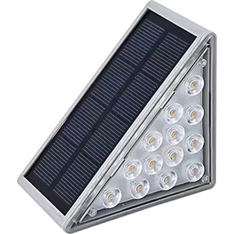 Solar Step Lights - IP68 Waterproof - 13 LED - 800 mAh Battery - Auto On/Off - For Outdoor Stairs Garden Deck Patio - 1 Piece (1/5)