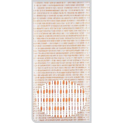 Trade Shop - BRAUNER PVC-FLIEGENVORHANG MIT PERLENFÄDEN 100X220 CM DEKORATION TPL10 017330 -