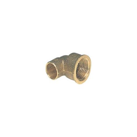 COUDE FEMELLE 90GCU LAITON 1/2 X 22 - 201222