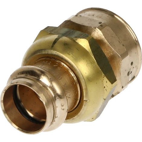 Raccord à sertir laiton rouge manchon de transition 22 mm x 1’’ FF contour V