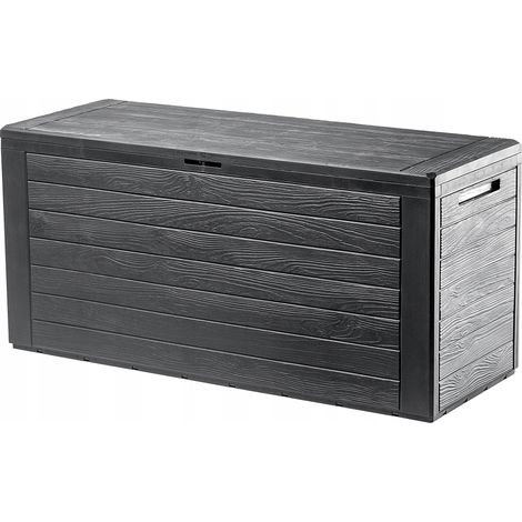 KADAX Gartenkiste, Aufbewahrungsbox aus Kunststoff, 280L, Anthrazit (1/5)