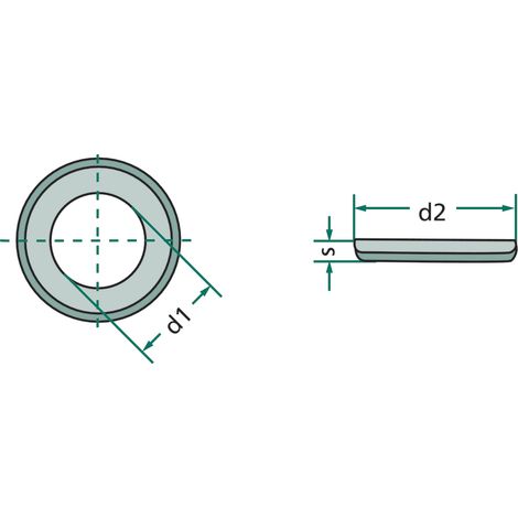 Rondelle 2 mm 10 mm 20 mm 4990099