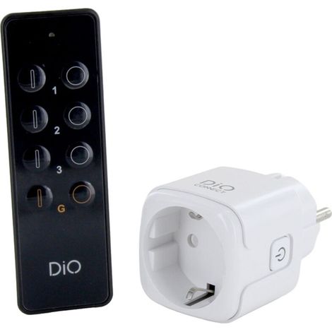 Prise Schuko connectée WiFi 433MHz + télécommande - Chacon - Prise Schuko connectée WiFi 433MHz + télécommande - Chacon (1/3)