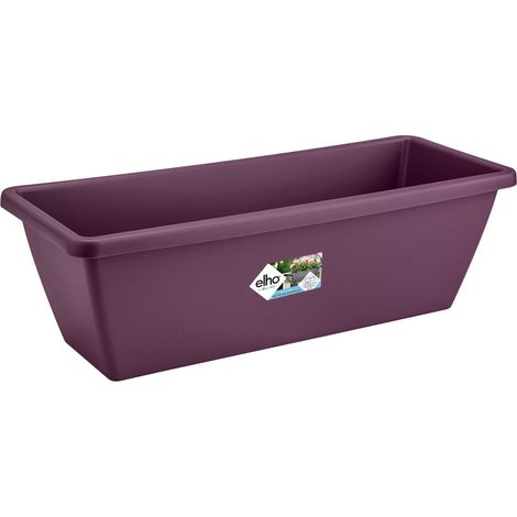 Elho Barcelona Balconnière 50 - Violet - L 50 x B 19 x H 16 cm - Balconextérieur - 100% recyclé (1/3)
