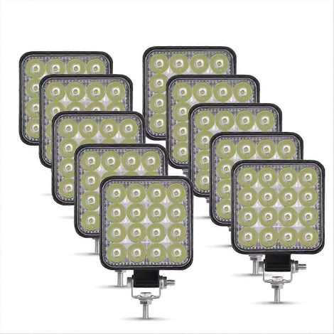 Barra luminosa LED 12V/24V 48W, proyector para coche Jeep (1/5)