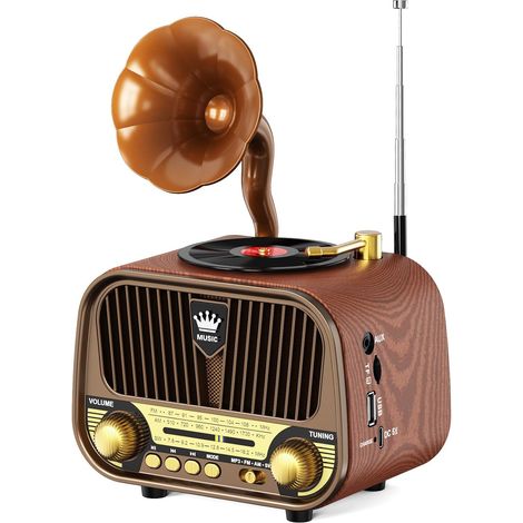 J-190 Radio Vintage Bluetooth 6.0 AM/FM/SW Rechargeable 1800 mAh (1/5)