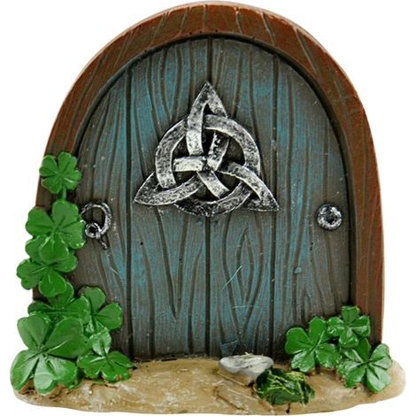 Porte féerique pour arbres miniatures, accessoires de décoration extérieure de jardin féerique, Sculpture artistique de cour, décoration pour chambre d'enfants, arbres muraux (1/5)