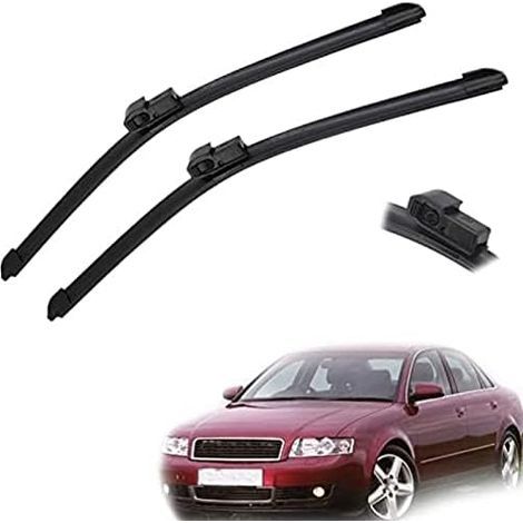 Car front window wiper blade set, for Audi A4 B6 8E 8H 2000 2001 2002 2003, 22" wiper blades + 22" wiper blades (1/5)
