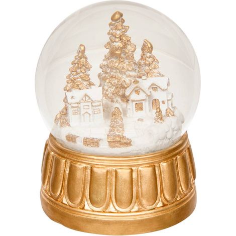 Bola de nieve «Ciudad dorada luminosa», diámetro: 150 mm - Feeric lights & christmas (1/3)