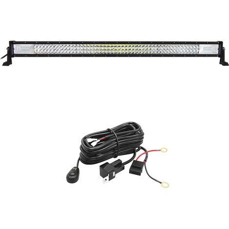 Barra de luz LED de triple fila, alta potencia lumínica, cable de 42 pulgadas y 540 W. (1/2)