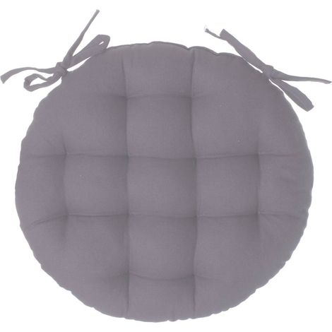 Coprisedia rotondo grigio D38cm - Atmosphera créateur d'intérieur