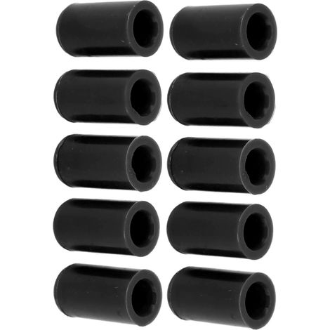Bouchon d'extrémité silicone noir 10mm x10, résistant eau/ozone, flexible, pour flexible d'admission vide auto (1/5)