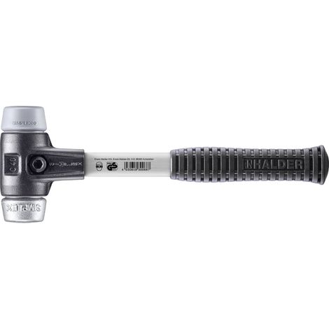 HALDER SIMPLEX TPE-Hammer mittel / Weichmetall mit verstärktem Tempergussgehäuse und Glasfaserstiel - D=40 mm - 3739.040 (1/5)