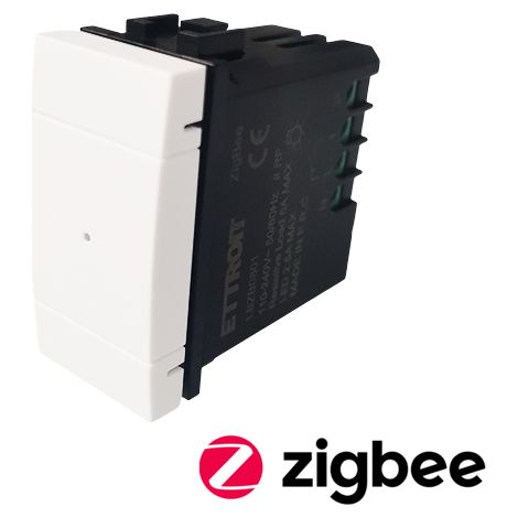 ETTROIT Smart ZigBee Tuya 230V Umschalter Weiß Kompatibel mit BTicino Living – SKU LBZB0801