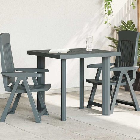 vidaXL Table de jardin Vert 80x75x72 cm Plastique (1/5)