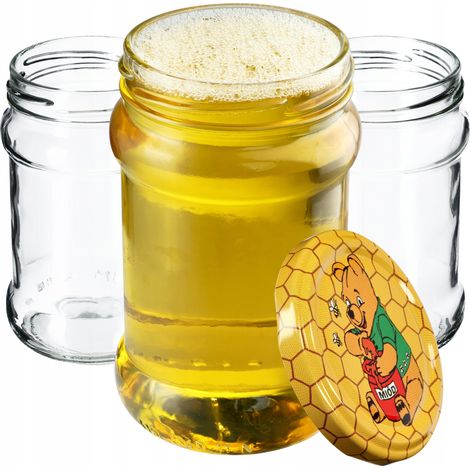 KADAX kleine Einmachgläser 315 ml, fi66, Gläser für Honig, Marmeladengläser mit Deckel, Luftdichte G (1/5)