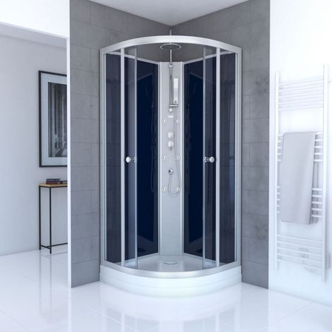cabine de douche 1/4 de cercle - 85x85x225cm - nighty