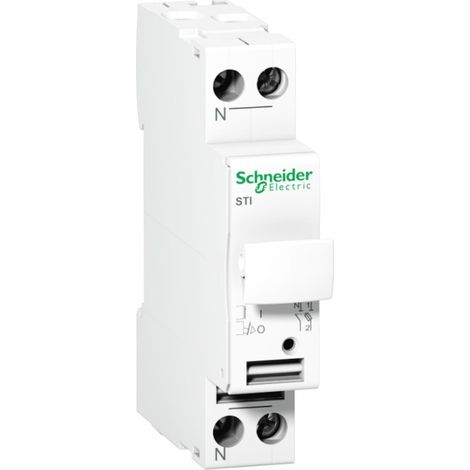 Portafusible SCHNEIDER cilíndrico 1P+N 10x38mm 32A T0