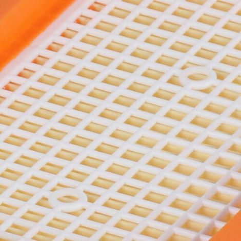 Flat orange filter cartridge for vacuum cleaner, compatible with Karcher MV4, MV5 and MV6 filters. (1/5)