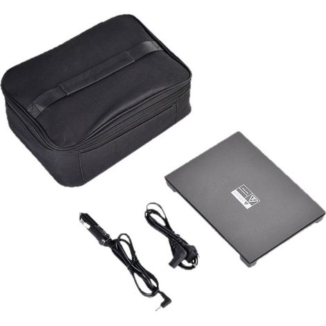 Chauffe plat électrique USB pour boîte à lunch avec doublure en aluminium adapté au bureau et aux repas quotidiens (1/5)