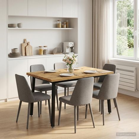 vidaXL 120 x 90 x 75 cm Bois d'Acacia Massif Blanc et noir (1/5)