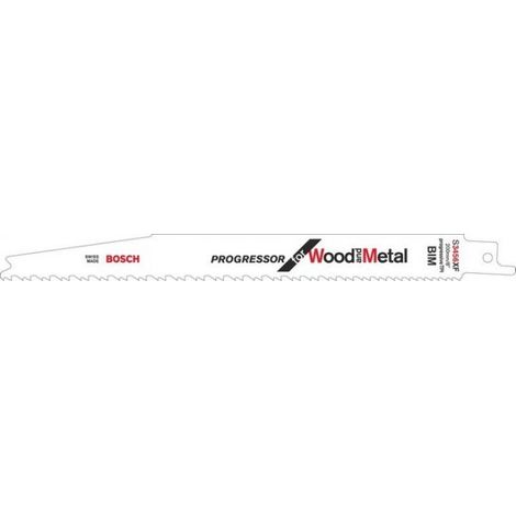 Bosch Accessories 2608654406 Lama per sega universale S 3456 XF - Progressor for Wood and Metal Lunghezza lama della se