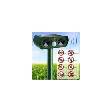 Solar-Ultraschall-Katzenabwehr, Katzenabwehr für den Außenbereich, einstellbare Empfindlichkeit und Frequenz, Ultraschall-Katzenabwehr zur Abwehr von Schädlingen, Gartenschutz – INHHUB (1/4)