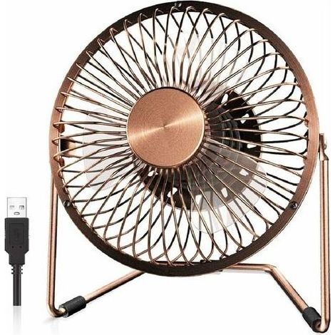 Ventilateur de Bureau USB 6 Pouces Ventilateur de Bureau Silencieux Circulateur d'Air 2 Vitesses Rot (1/4)