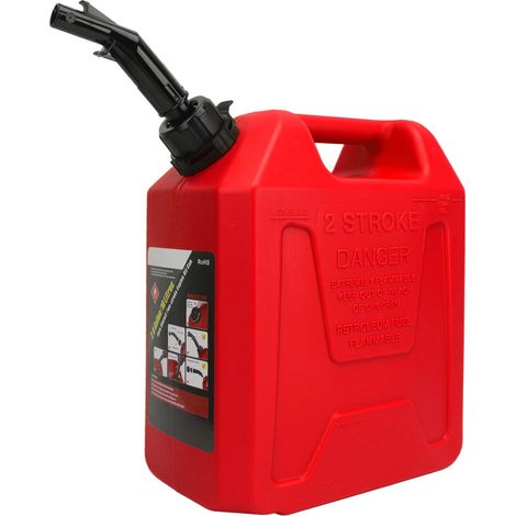 Ortviai Jerrycan Essence 10 L Rouge – Antistatique, Auto-fermeture et Résistant aux Chocs pour Camping-Car, Bateau ou SUV