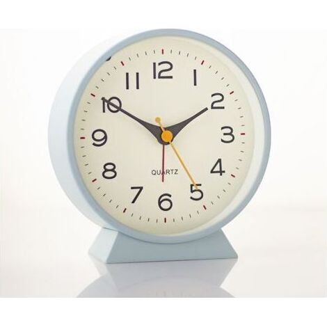 Réveil numérique pour chambre à coucher, écran miroir LED 7 pouces, 2 niveaux de luminosité, 12/24 heures, (blanc) Horloge 1pc (1/5)