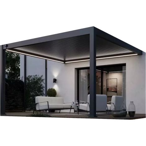 kit illuminazione led per pergola addossata ombréa 400x400 cm (1/4)