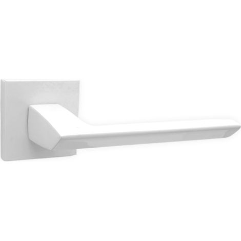 DOMINO Poignée de porte ELENA QR SLIM Blanc Poignée Sans rosace Blanc