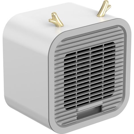 Leiser Mini-Luftkühler, USB-betrieben, tragbare Tischklimaanlage für Büro und Außenbereich, Grau (1/5)