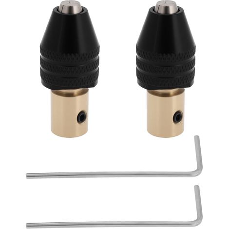 Set mit 2 selbstspannenden 5-mm-Miniatur-Bohrfuttern für Miniatur-Elektrobohrmaschinen und Elektroschleifer (1/3)