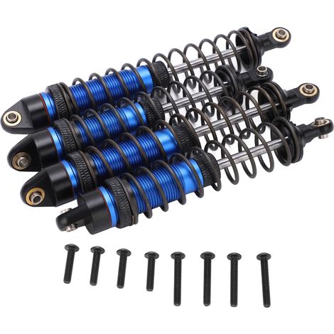 Amortisseurs avant et arrière RC pour voiture télécommandée ARRMA 1/10, suspension amortisseur bleue (1/5)
