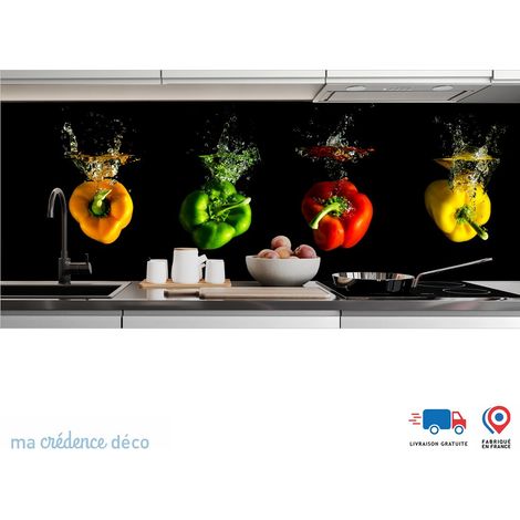 Crédence : Bain de Poivron - Alu composite - 120 - 60 (1/3)