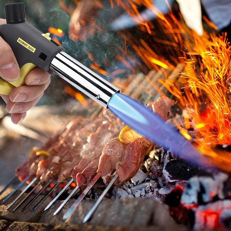 Chalumeau à gaz portable à allumage électronique réglable pour barbecue en extérieur 1300℃ (1/5)