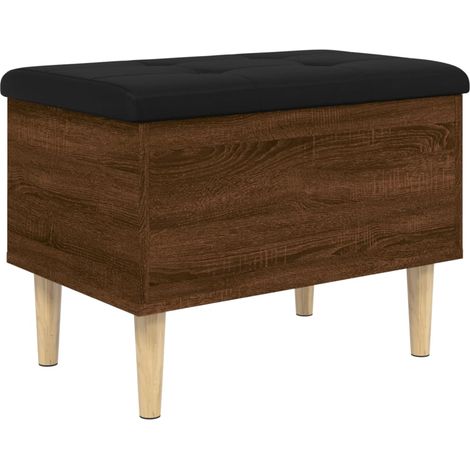 Storage Bench Brown Oak 62x42x46 cm Engineered Wood vidaXL