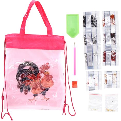 Backpack Bag WearResistant Large Capacity Rhinestones Painting Drawstring Home Storage Tool(AA811 ) (1/5)