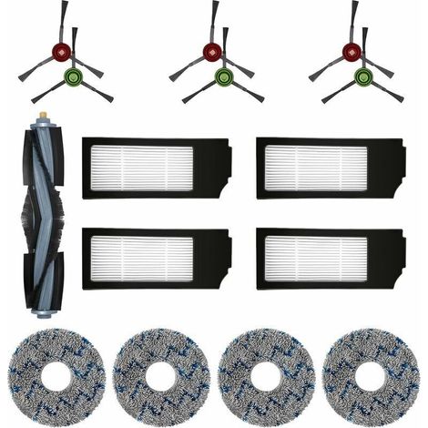 Lot de 15 filtres et brosses de rechange pour aspirateurs robots Ecovacs DEEBOT T20, Omni T10, Omni DEEBOT X1, Omni X1 Turbo X1 Plus (1/5)