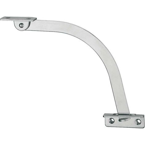 Limitatore di apertura porta da 150 mm – Staffa di fissaggio a vite in acciaio nichelato – Per porte con apertura a sinistra – Installazione rapida (1/2)