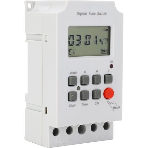 Minuterie numérique, programme 28 groupes, contrôle électronique Programmable robuste, AC200-240V (1/5)